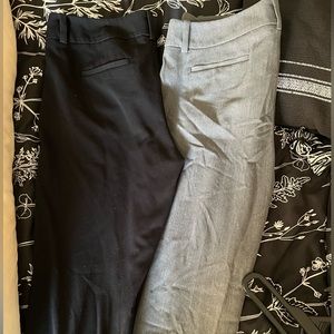 Black and grey slacks